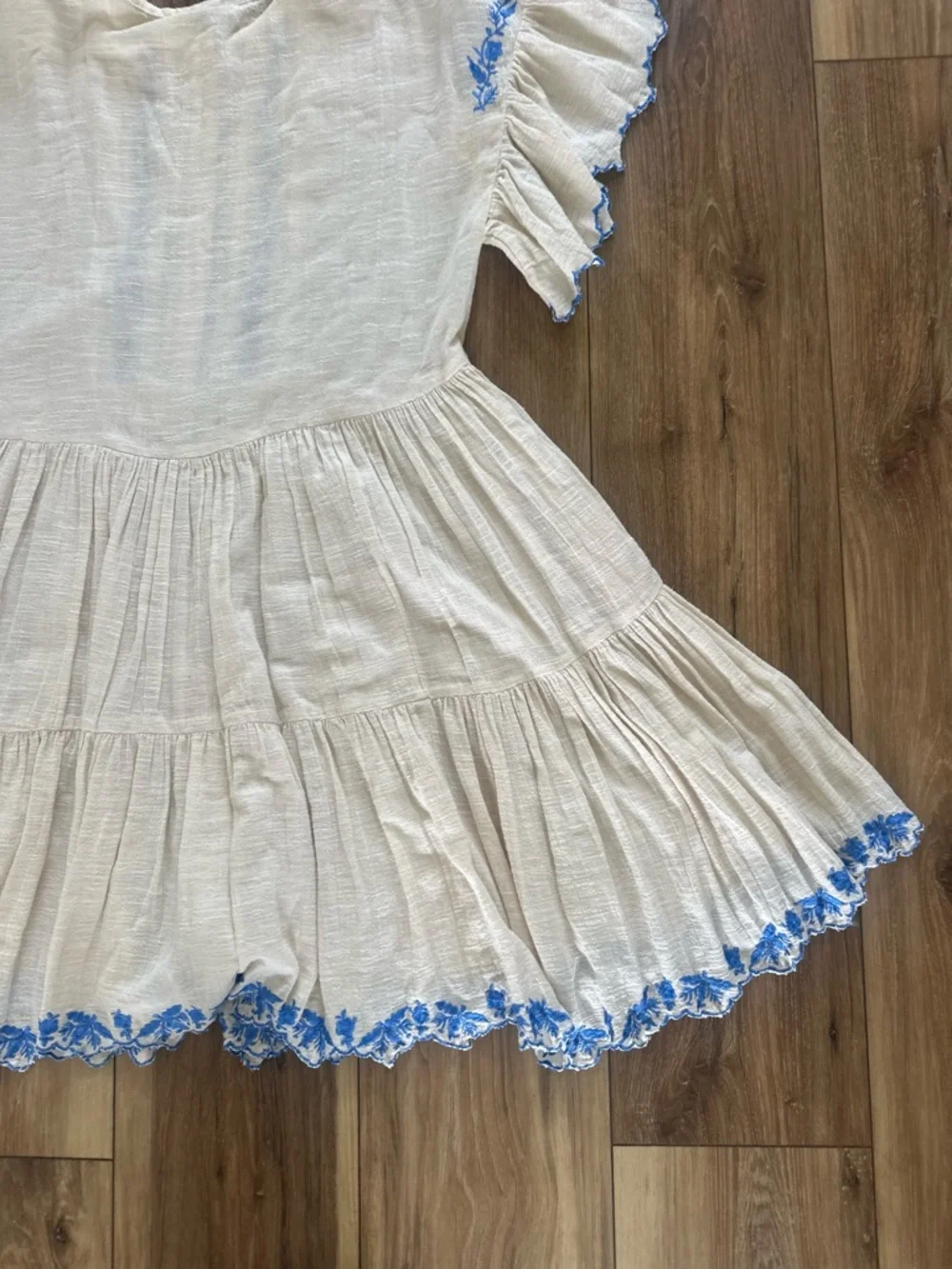 Free People women’s Santiago Embroidered mini endless summer Dress size small